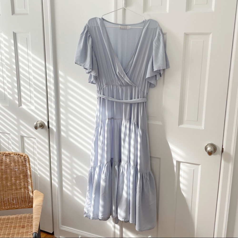 Petal and Pup Barker Dress in blue, size XL